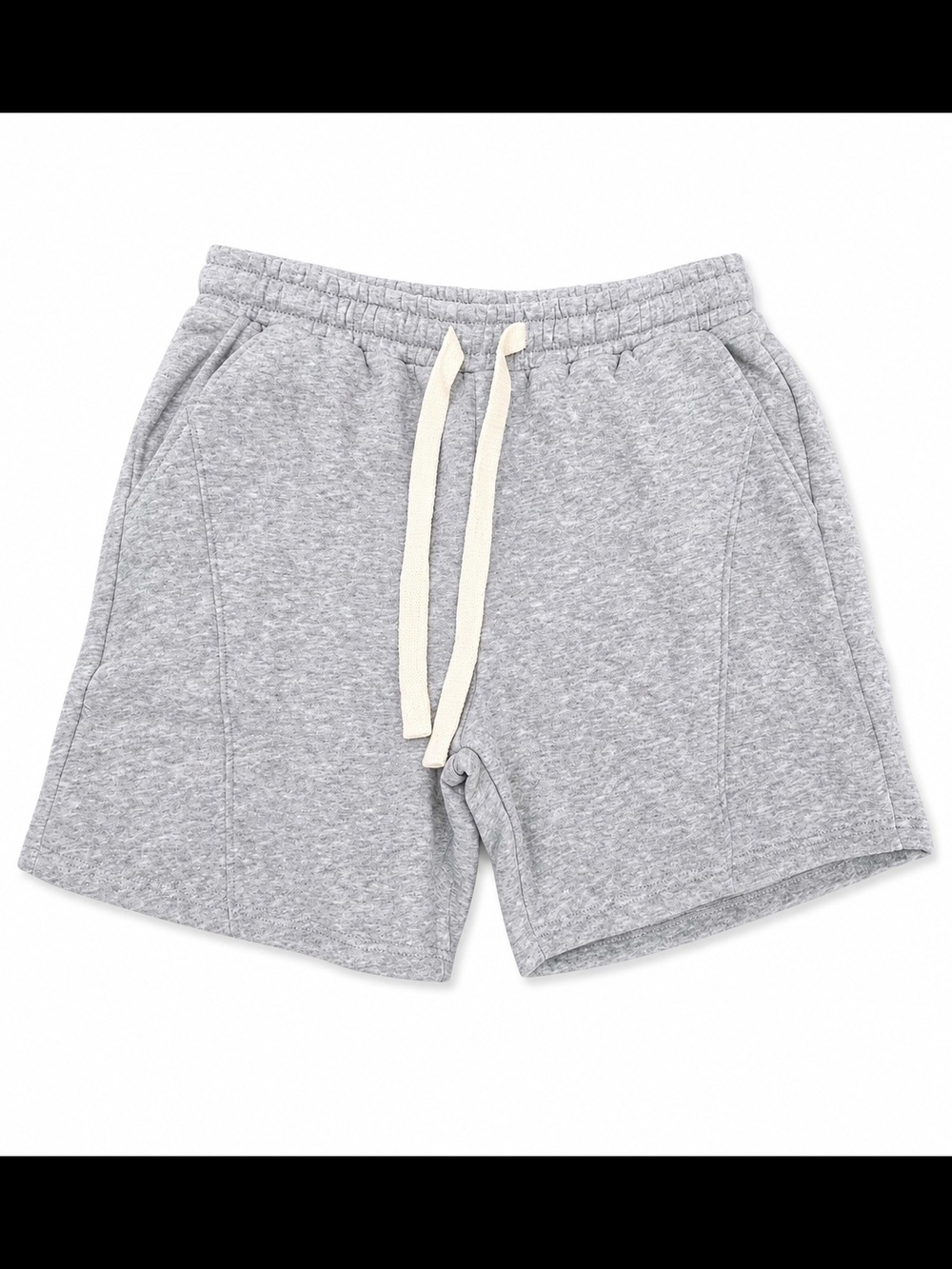 Men's Heather Gray Athletic Drawstring Shorts